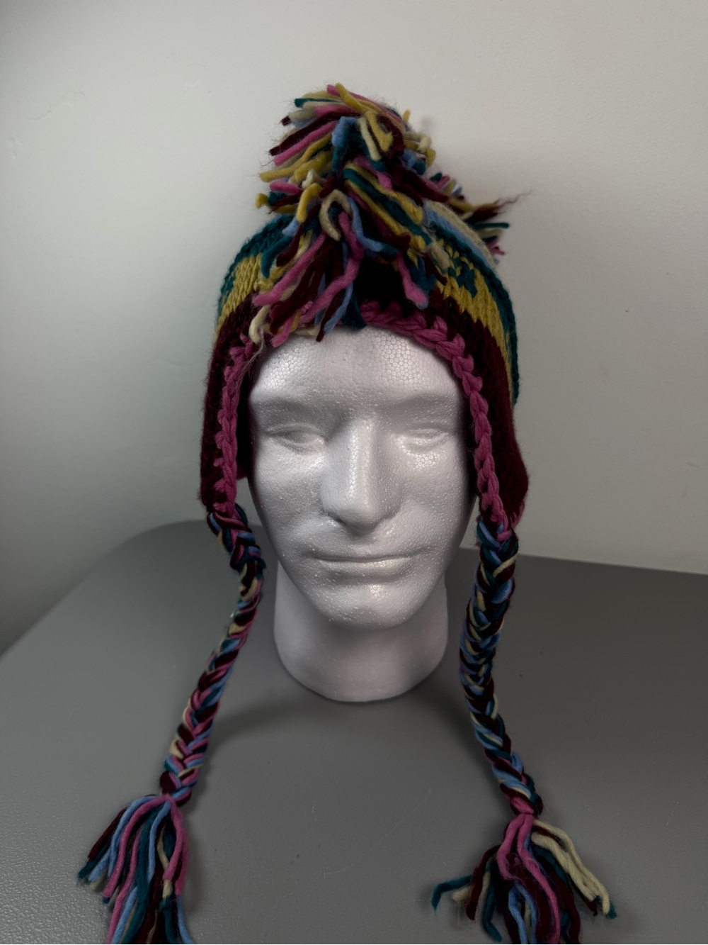 2 Mohawk Handmade Peruvian Knitting Hats By XO Brand New Never Used